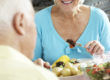 Older Couple Eating