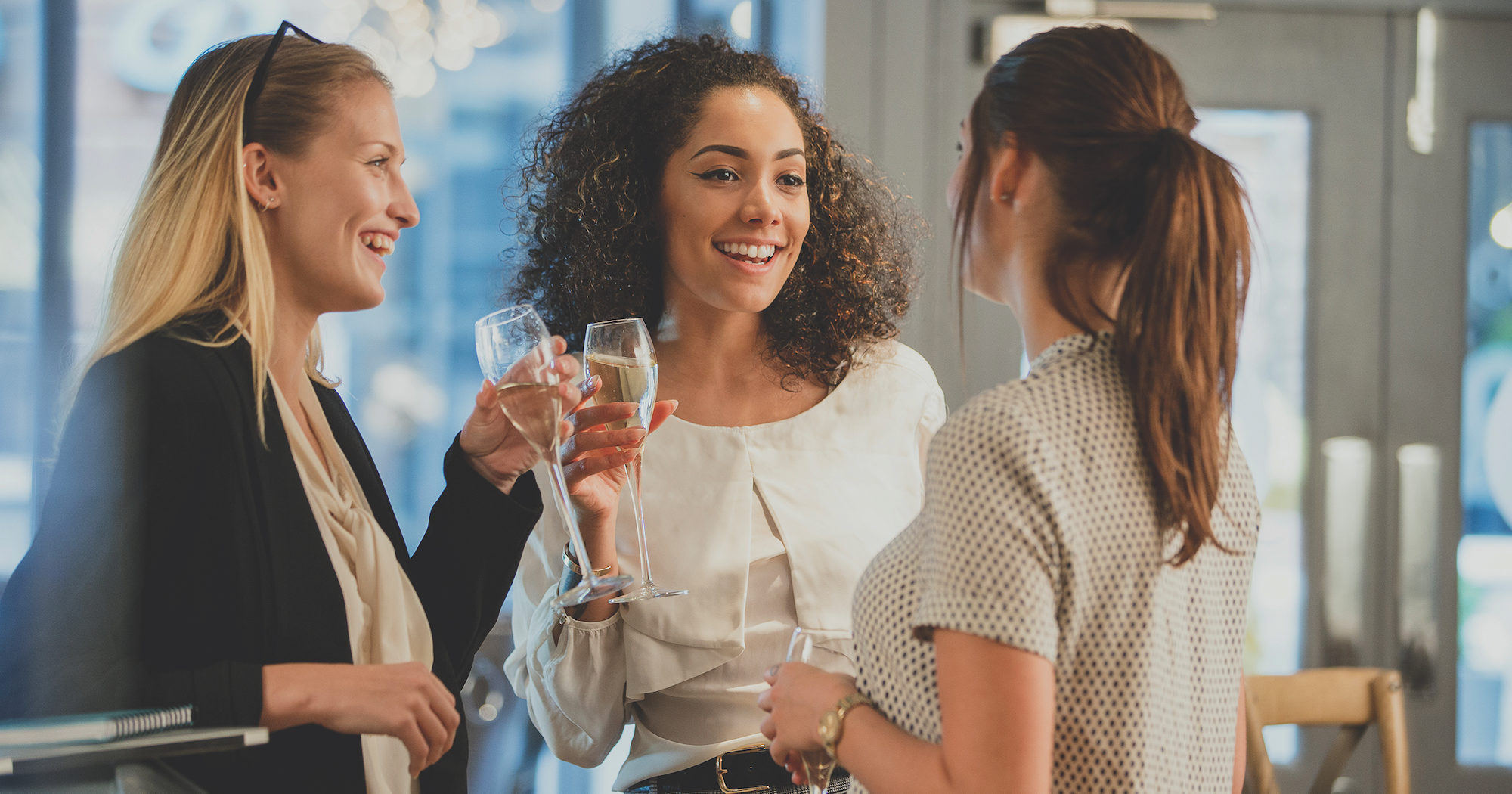 Women Enjoying Drinks After Work