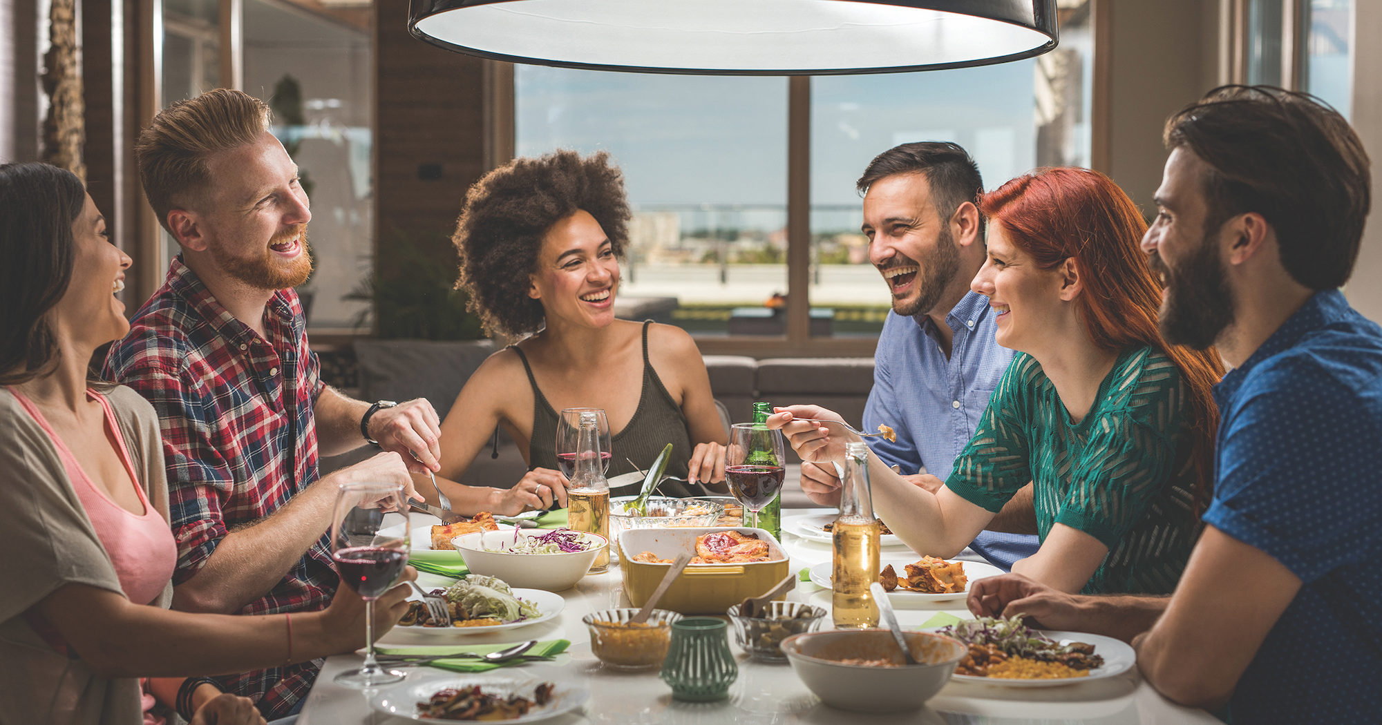 Group of Friends Having Dinner